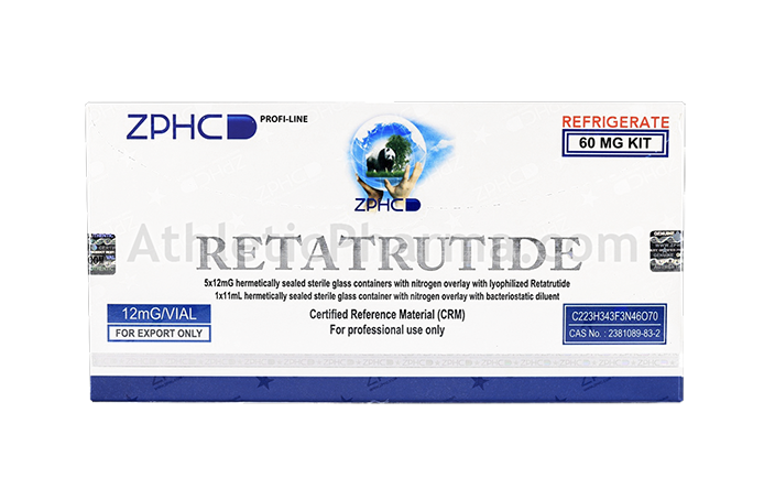 Retatrutide 60mg (ZPHC) упаковка 5 флаконов (12mg x 5)